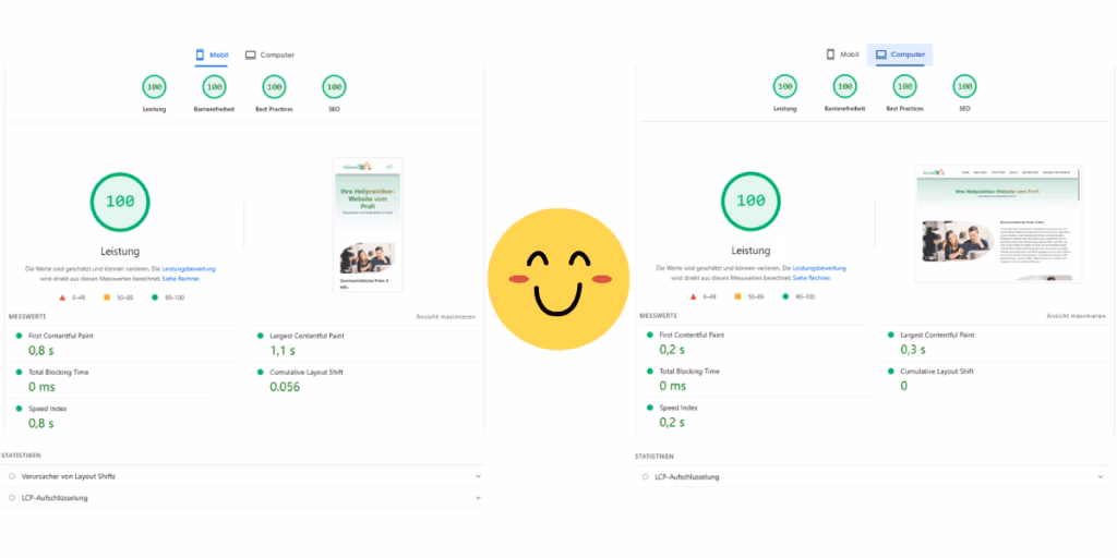 Pagespeed Nachher