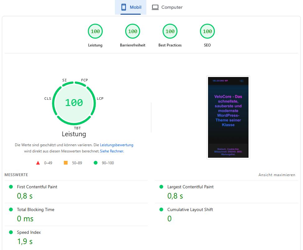 VeloCore WP Theme Basis